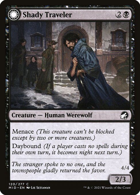 Shady Traveler // Stalking Predator - Innistrad: Midnight Hunt