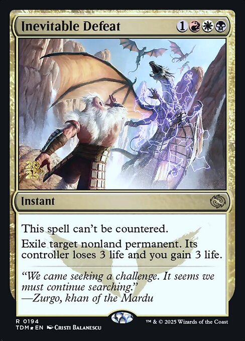 Inevitable Defeat - Tarkir: Dragonstorm Promos