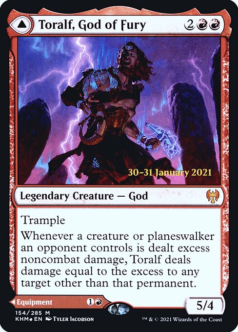 Toralf, God of Fury // Toralf's Hammer - Kaldheim Promos - Promo Foil