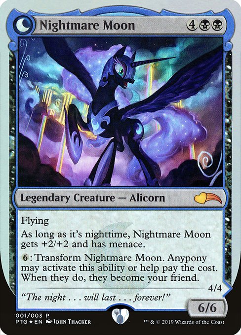 Nightmare Moon // Princess Luna - Ponies: The Galloping - Promo Foil