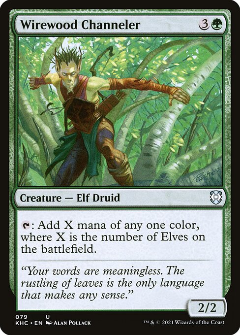 Wirewood Channeler - Kaldheim Commander