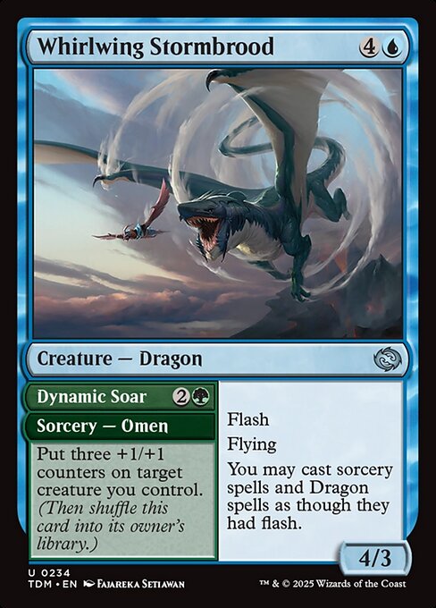 Whirlwing Stormbrood // Dynamic Soar - Tarkir: Dragonstorm