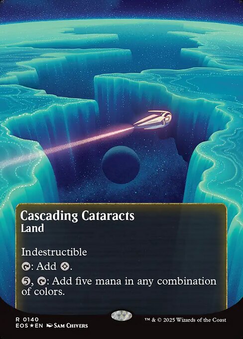 Cascading Cataracts - Edge of Eternities: Stellar Sights - Galaxy Foil, Borderless