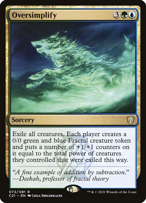 Oversimplify - Commander 2021