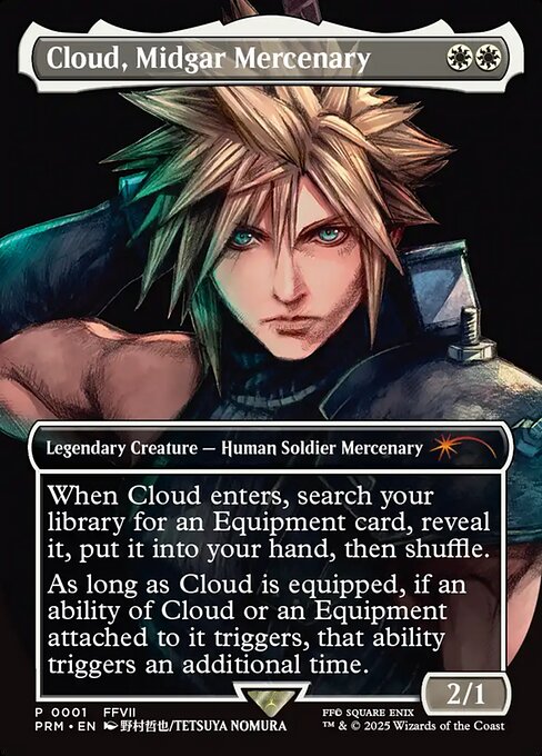 Cloud, Midgar Mercenary - Pro Tour Promos - Borderless