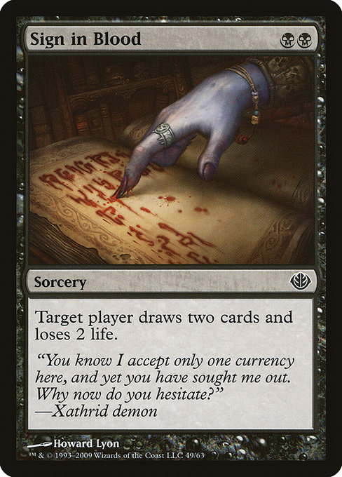 Sign in Blood - Duel Decks: Garruk vs. Liliana