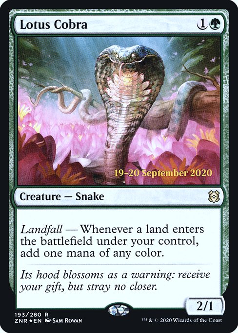 Lotus Cobra - Zendikar Rising Promos