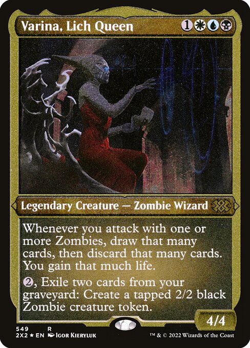 Varina, Lich Queen - Double Masters 2022 - Etched Foil