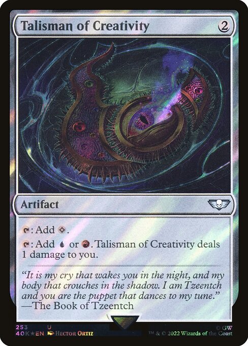 Talisman of Creativity - Warhammer 40,000 Commander - Surge Foil