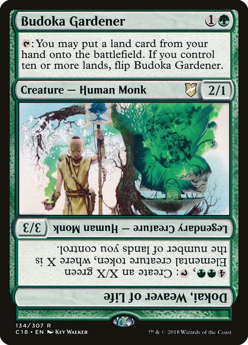 Budoka Gardener // Dokai, Weaver of Life - Commander 2018