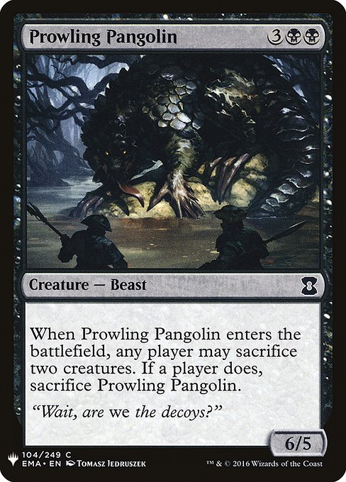 Prowling Pangolin - The List