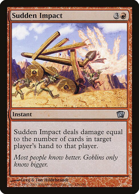 Sudden Impact - Eighth Edition - Promo Foil