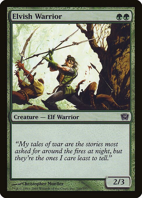 Elvish Warrior - Ninth Edition