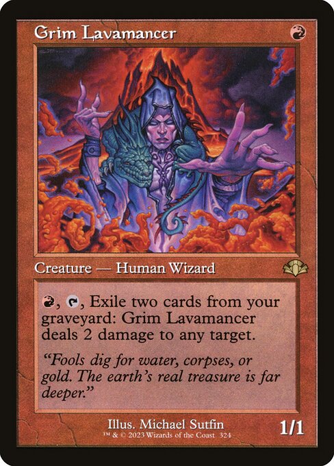 Grim Lavamancer - Dominaria Remastered