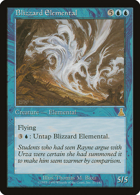 Blizzard Elemental - Urza's Destiny