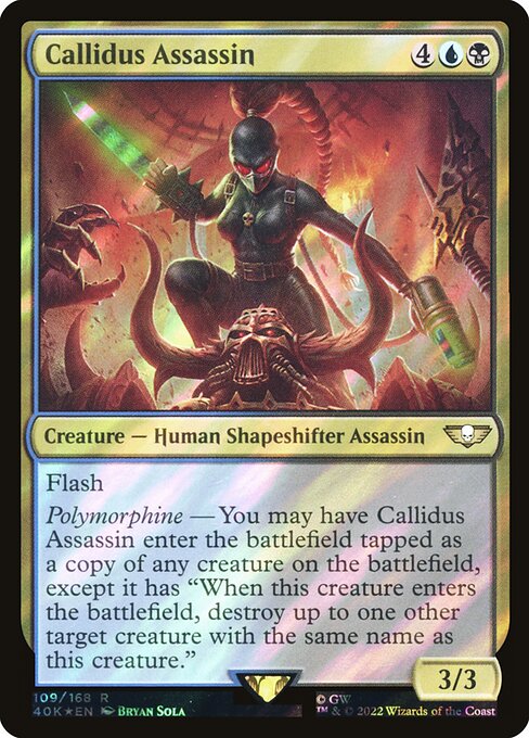 Callidus Assassin - Warhammer 40,000 Commander - Surge Foil