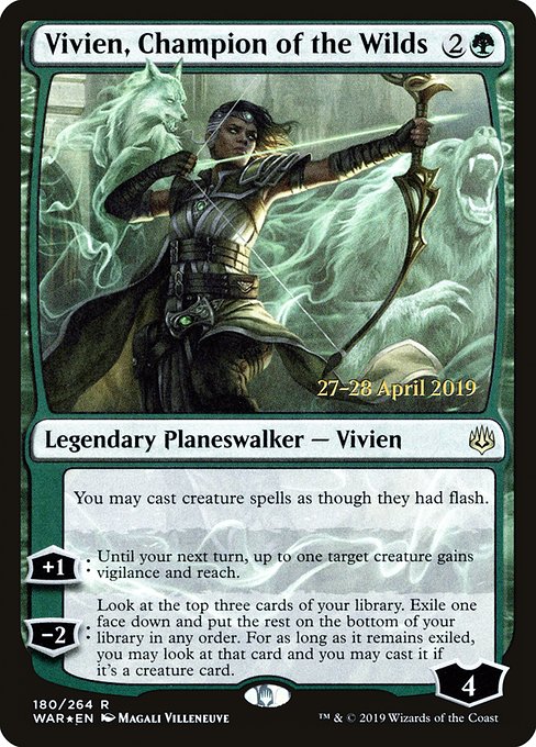 Vivien, Champion of the Wilds - War of the Spark Promos - Promo Foil