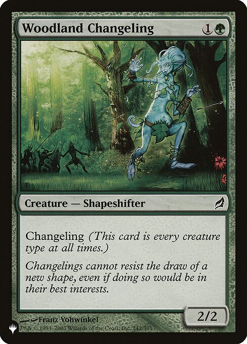 Woodland Changeling - The List