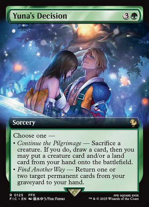 Yuna's Decision - Final Fantasy Commander - Extended Art