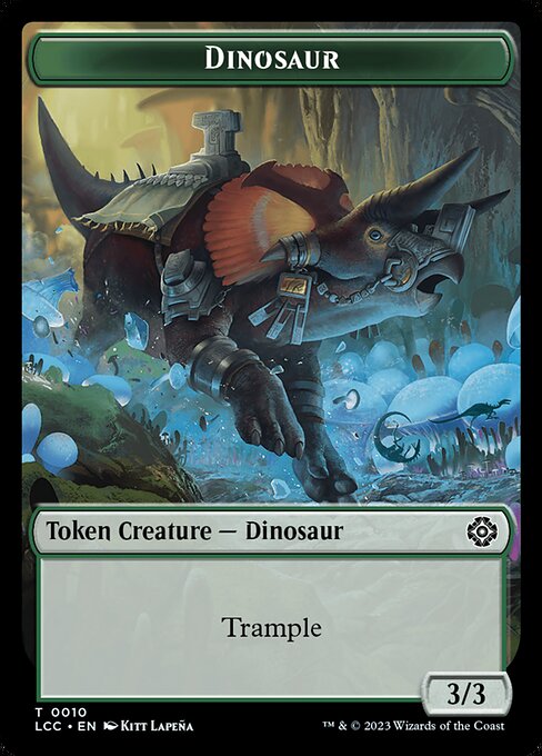 Dinosaur - The Lost Caverns of Ixalan Commander Tokens