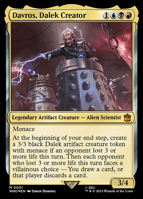 Davros, Dalek Creator - Doctor Who - Promo Foil