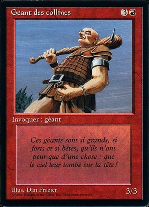 Géant des collines (Hill Giant) - Foreign Black Border