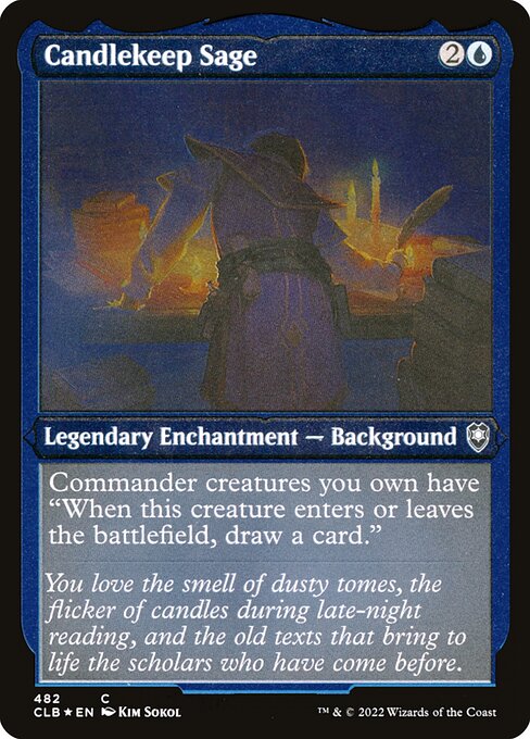 Candlekeep Sage - Commander Legends: Battle for Baldur's Gate - Etched Foil