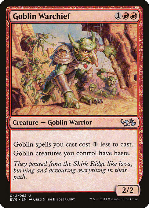 Goblin Warchief - Duel Decks Anthology: Elves vs. Goblins