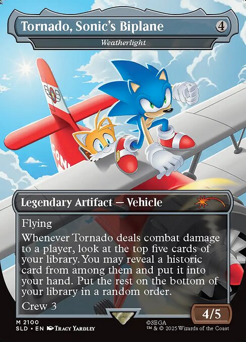 Tornado, Sonic's Biplane (Weatherlight) - Secret Lair Drop - Borderless