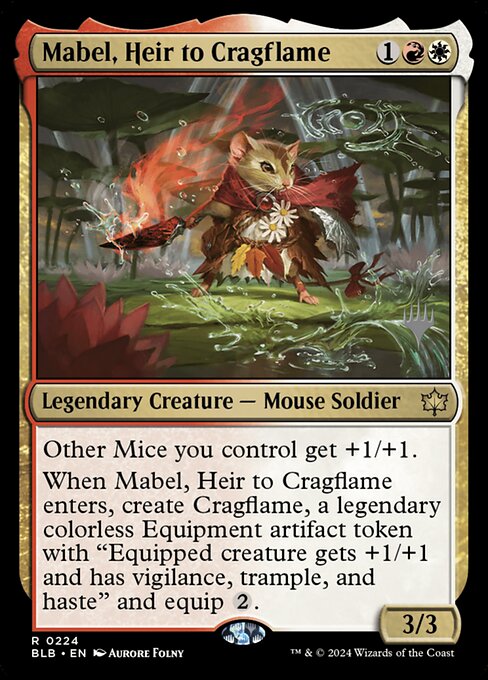 Mabel, Heir to Cragflame - Bloomburrow Promos