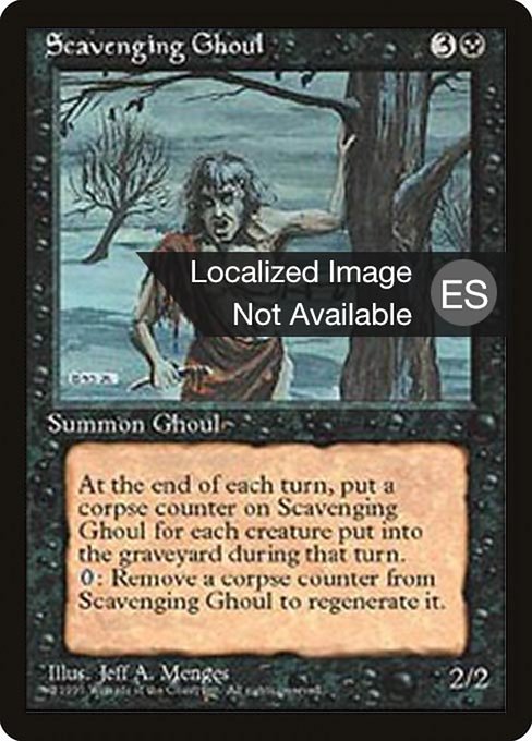 Gul carroñero (Scavenging Ghoul) - Fourth Edition Foreign Black Border