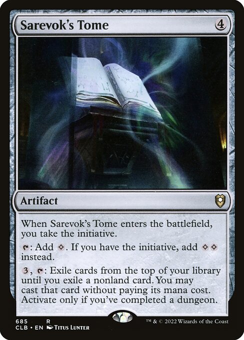 Sarevok's Tome - Commander Legends: Battle for Baldur's Gate