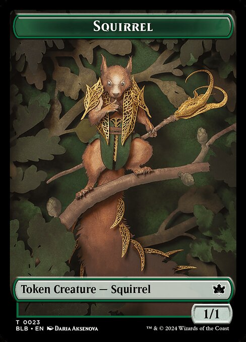 Squirrel - Bloomburrow Tokens