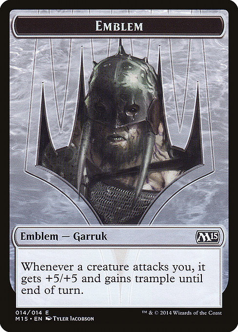 Garruk, Apex Predator Emblem - Magic 2015 Tokens