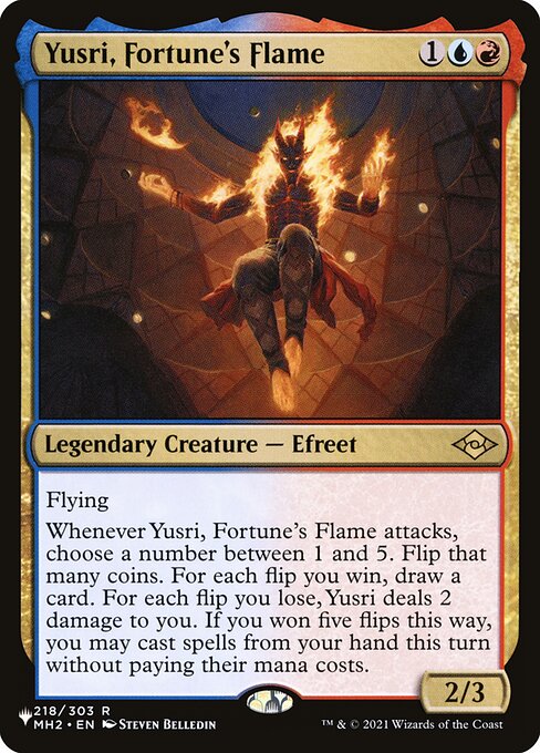 Yusri, Fortune's Flame - The List