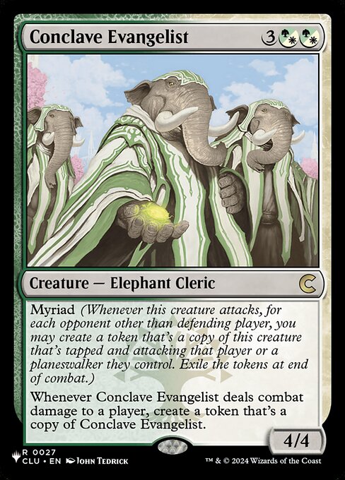 Conclave Evangelist - The List