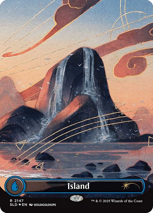 Island - Secret Lair Drop - Borderless