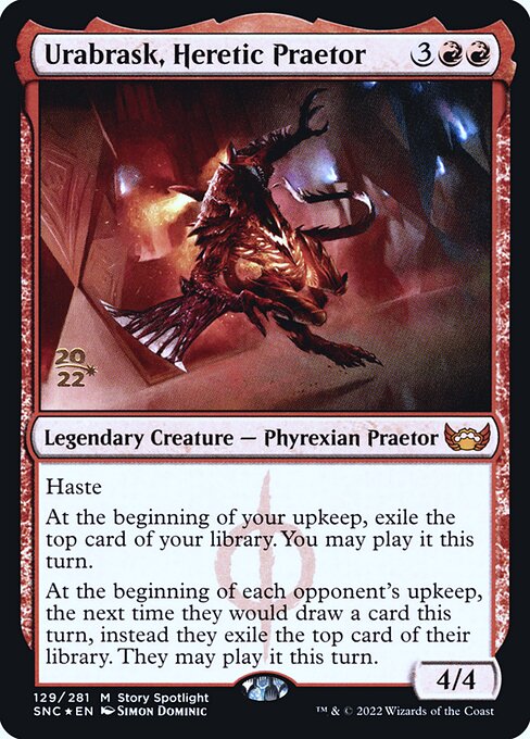 Urabrask, Heretic Praetor - Streets of New Capenna Promos - Promo Foil