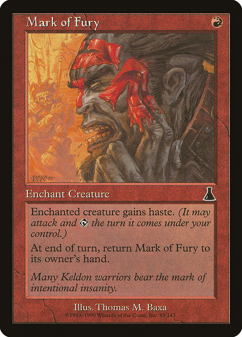 Mark of Fury - Urza's Destiny