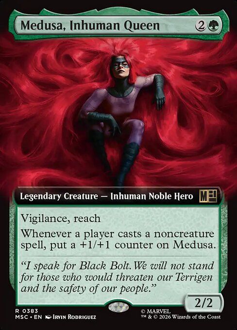 Medusa, Inhuman Queen - Marvel Super Heroes Commander - Extended Art
