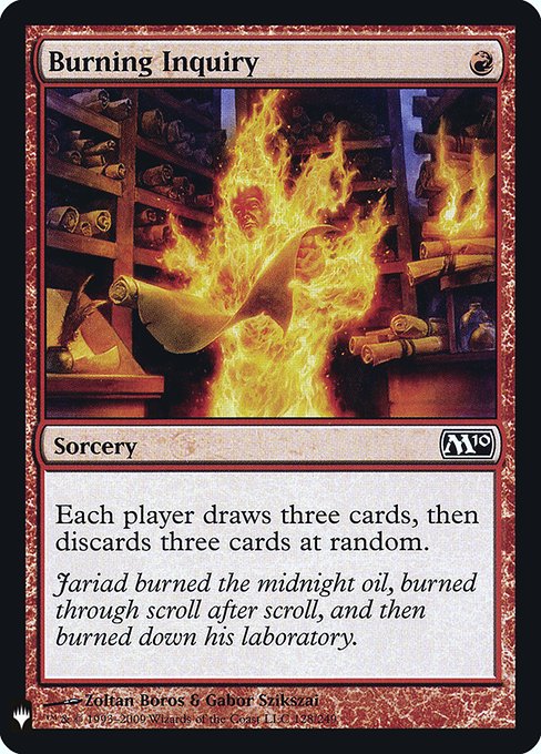 Burning Inquiry - The List