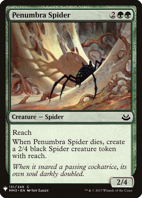 Penumbra Spider - The List