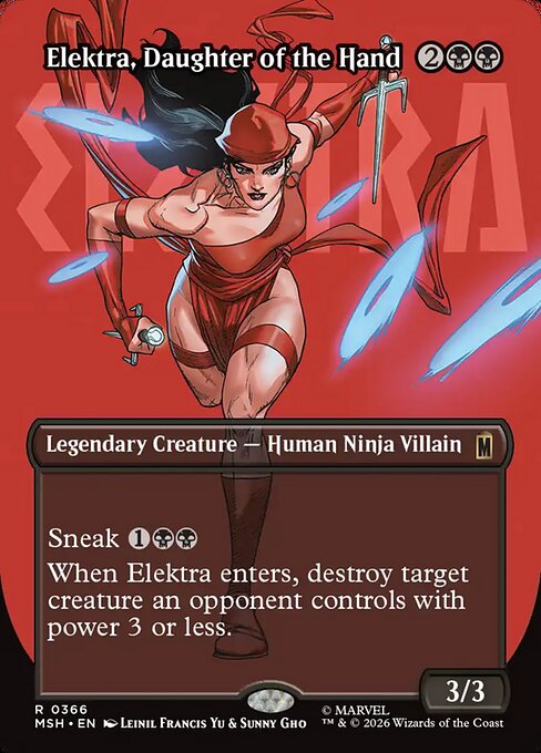 Elektra, Daughter of the Hand - Marvel Super Heroes - Borderless