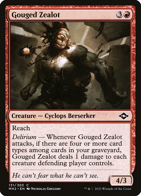 Gouged Zealot - Modern Horizons 2