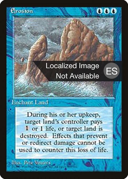 Erosión (Erosion) - Fourth Edition Foreign Black Border