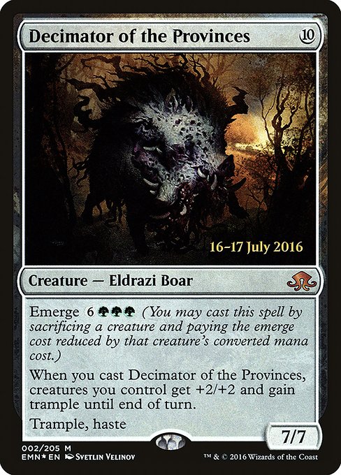 Decimator of the Provinces - Eldritch Moon Promos - Promo Foil