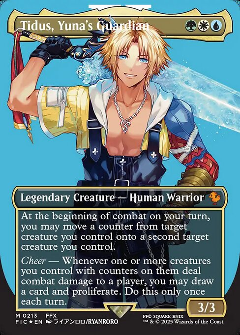 Tidus, Yuna's Guardian - Final Fantasy Commander - Surge Foil, Borderless