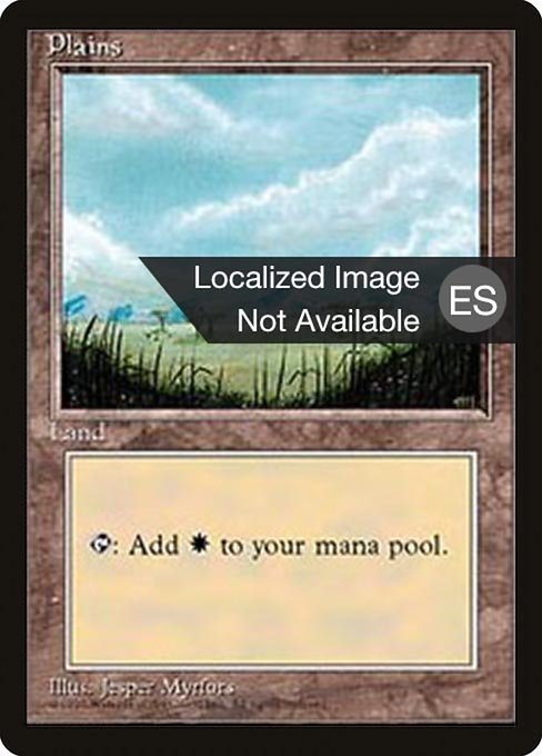 Llanura (Plains) - Fourth Edition Foreign Black Border