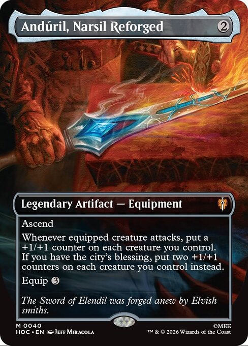 Andúril, Narsil Reforged - The Hobbit Commander