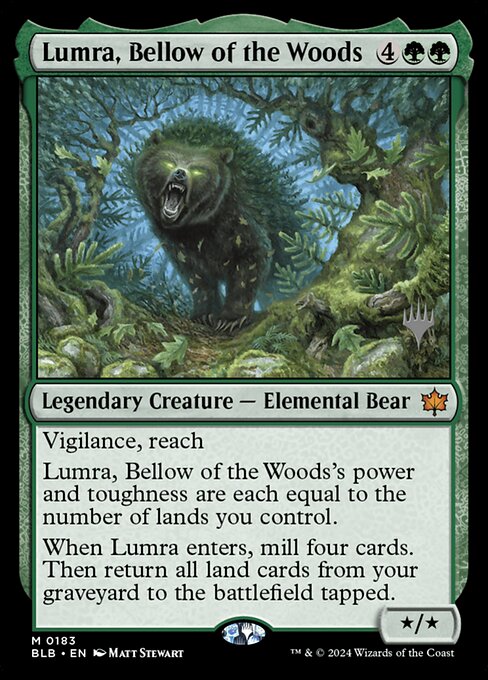 Lumra, Bellow of the Woods - Bloomburrow Promos